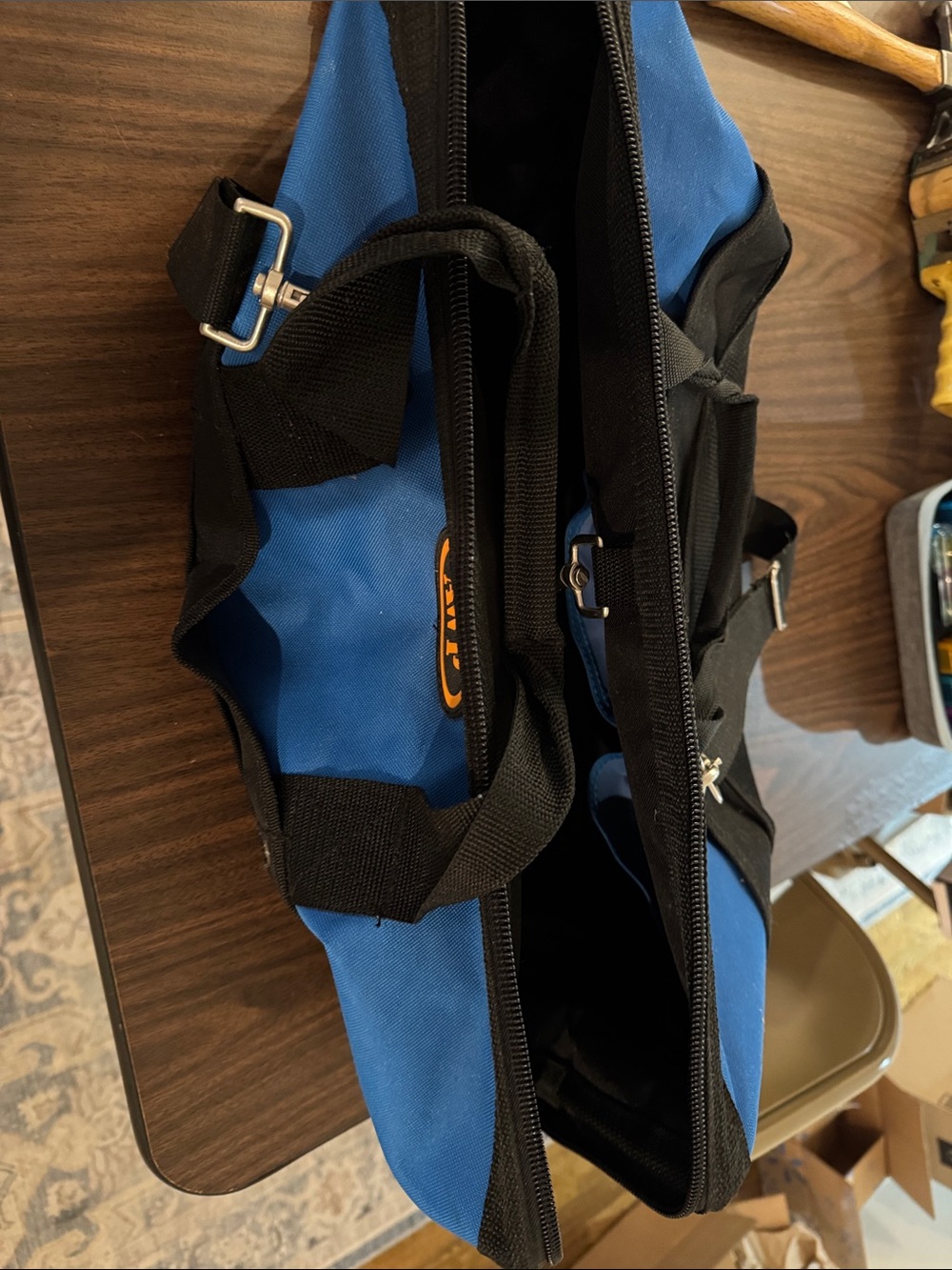 Gently used AWP tool bag with carry strap